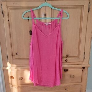 Calypso St. Barth Pink Relaxed Tank Top